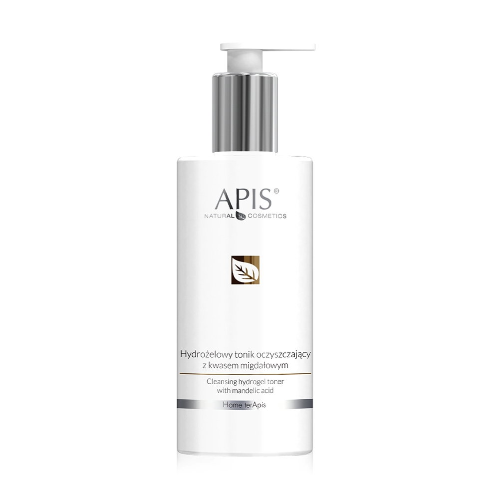 Уцінка! Очищувальний тонік для обличчя Apis Natural Cosmetics Cleansing Hydrogel Toner з мигдалевою кислотою, 300 мл